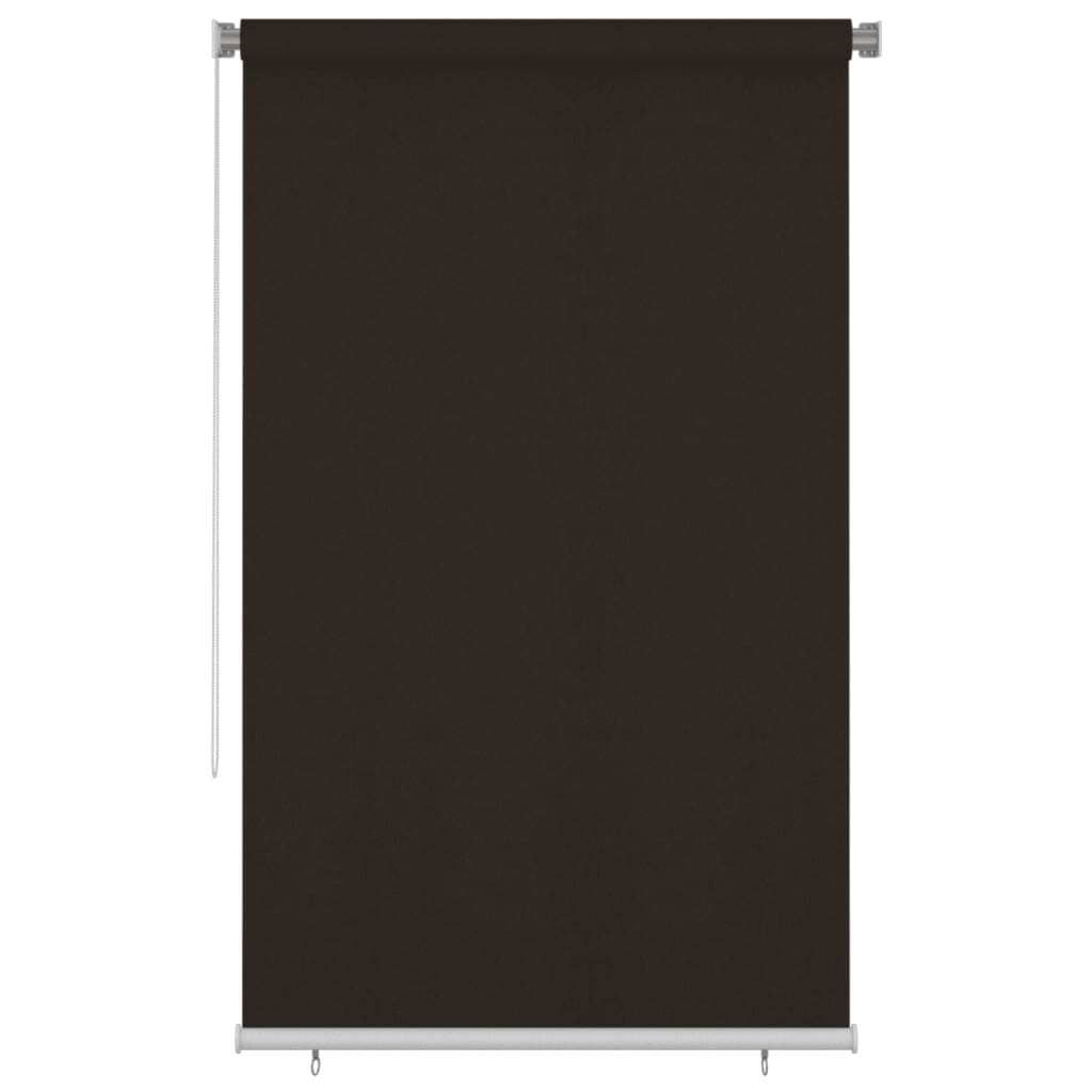 Store roulant d'extérieur 145 (l) x 230 (H) cm marron HDPE Image du produit 