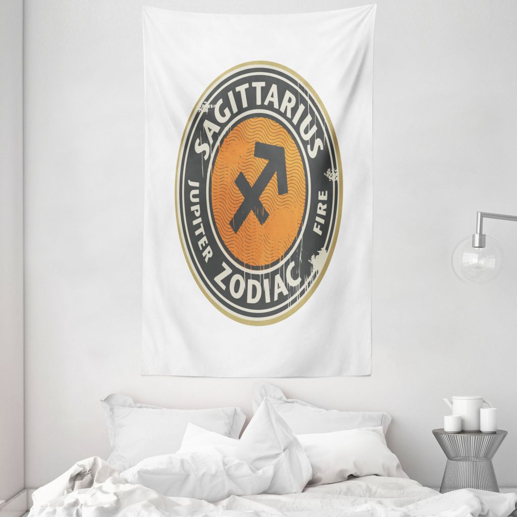 ABAKUHAUS Schütze Wandteppich und Tagesdecke, Tierkreis-Entwurf aus Weiches Mikrofaser Stoff Waschbar ohne Verblassen Digitaldruck, 140 x 230 cm, ...