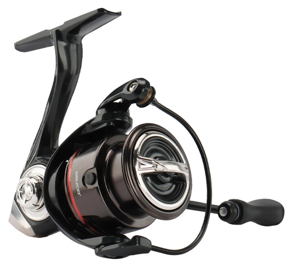 Spinnrolle mit Vollmetallgehäuse, zwei Führungsstangen, Übersetzung 5,2:1, einteiliger Kipphebel, 6 kg Bremskraft für das Angeln vom Boot aus i...