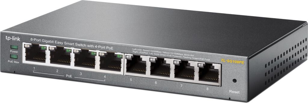 A studio shot of a network switch.
