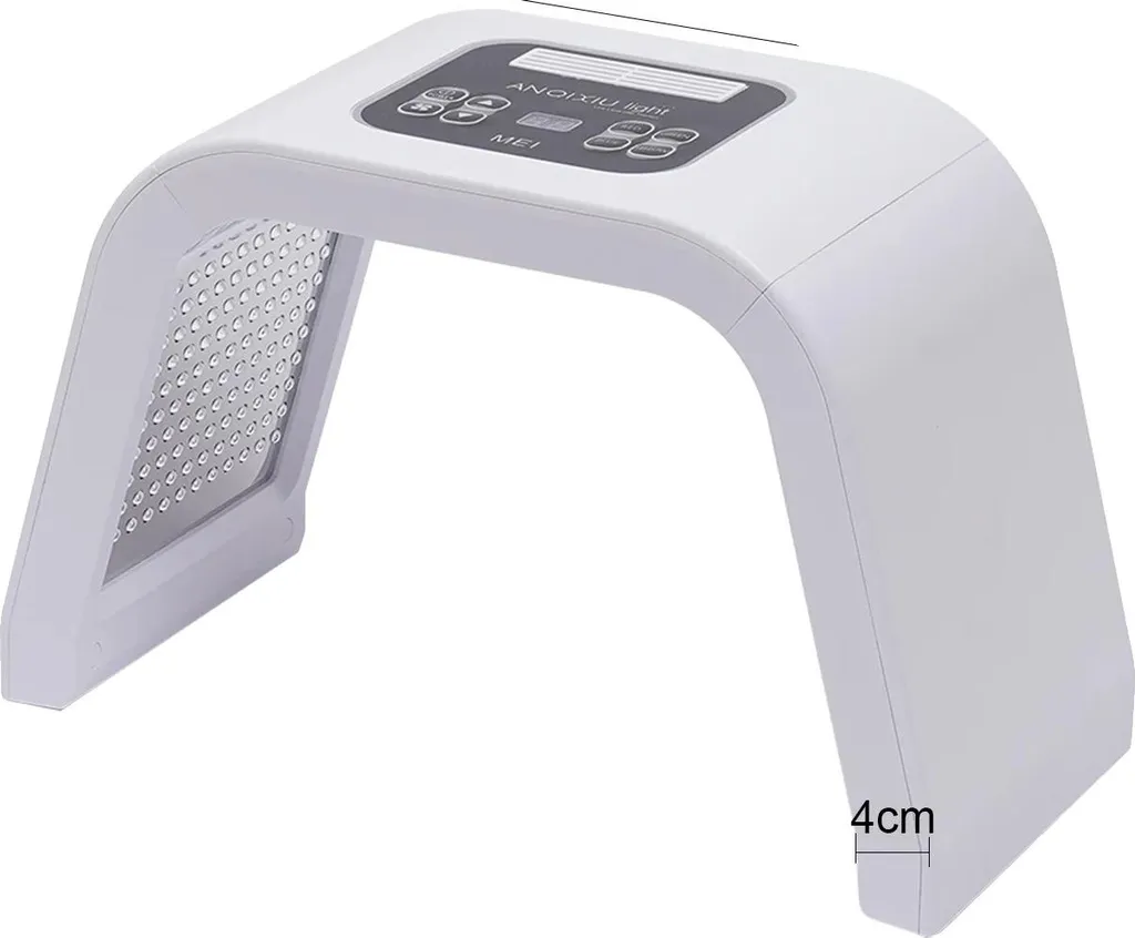 Maschera LED Viso 7 Colori: Cura della Pelle Facile e Portatile Bianca