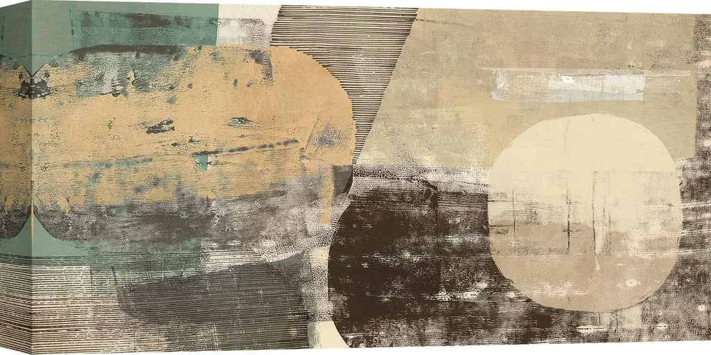 Quadro Moderno Peter Winkel In the Shade 70x35 - Tela Astratta d'Autore