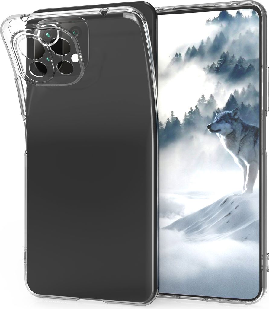 kwmobile Hülle kompatibel mit Xiaomi 11 Lite (5G) NE / Mi 11 Lite (5G) - Silikon Handyhülle transparent - Handy Case in Transparent