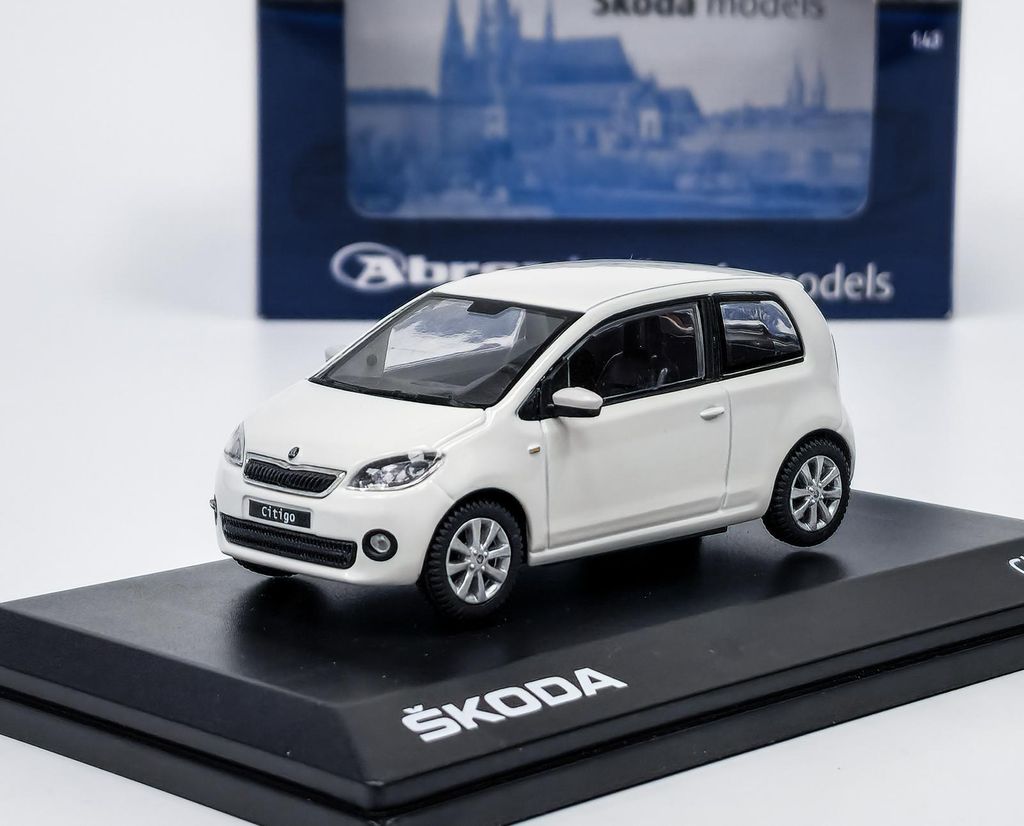 Skoda Citigo 3-türig (2011) - Weiß Candi Uni ABREX 1:43 Produktbild 