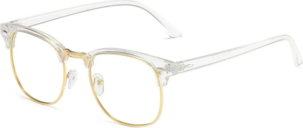 Lunettes de repos ovales transparentes anti-fatigue pour le travail