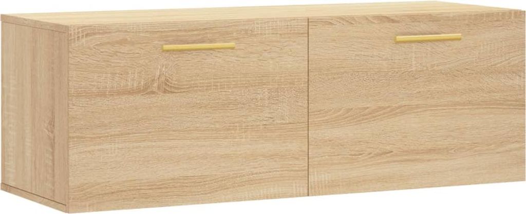vidaXL Wandschrank Sonoma-Eiche 100x36,5x35 cm Holzwerkstoff