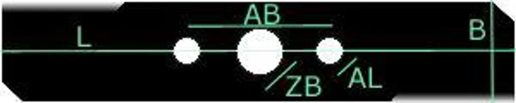 Kit 3 Lame per Kubota B 7100 7500 7800 - 52cm 92-128 Alta Resistenza - 3