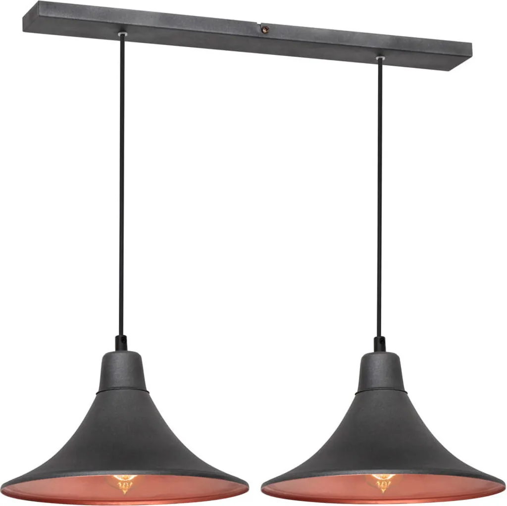 Luminaire Suspension Nani Aldex Noir Cuivre : Solution Éclairage Design