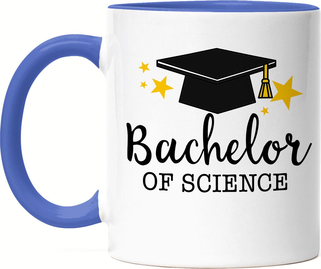 Bachelor of Science Tasse Blau Abschluss Geschenk Studium Absolvent Bachelorabschluss Studium Uni