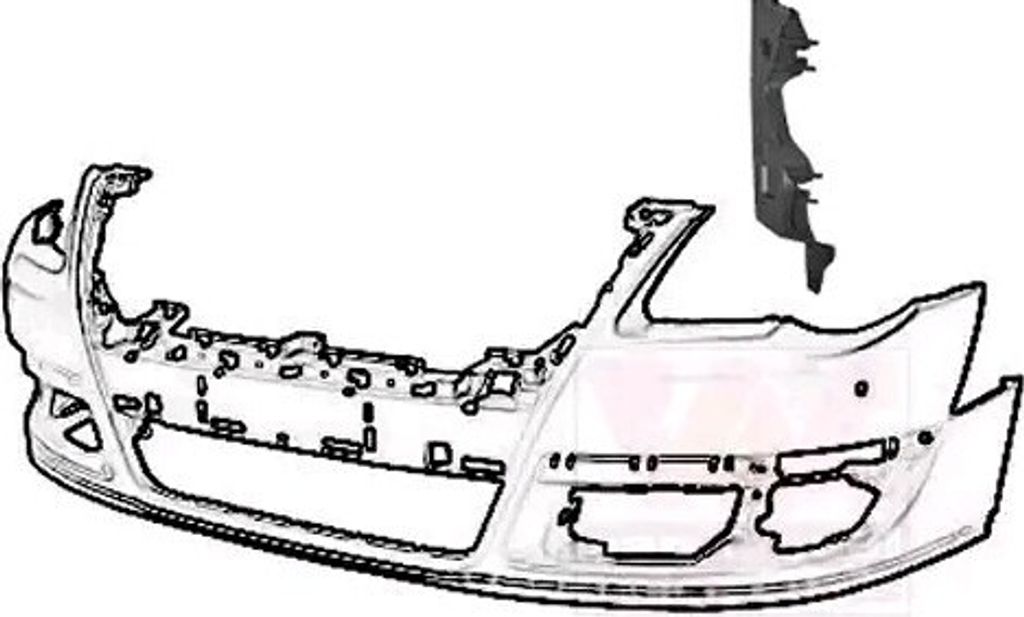 VAN WEZEL 5839561 - OE 3C0807723 Stoßstangenhalter, vorne links für Passat (3C)