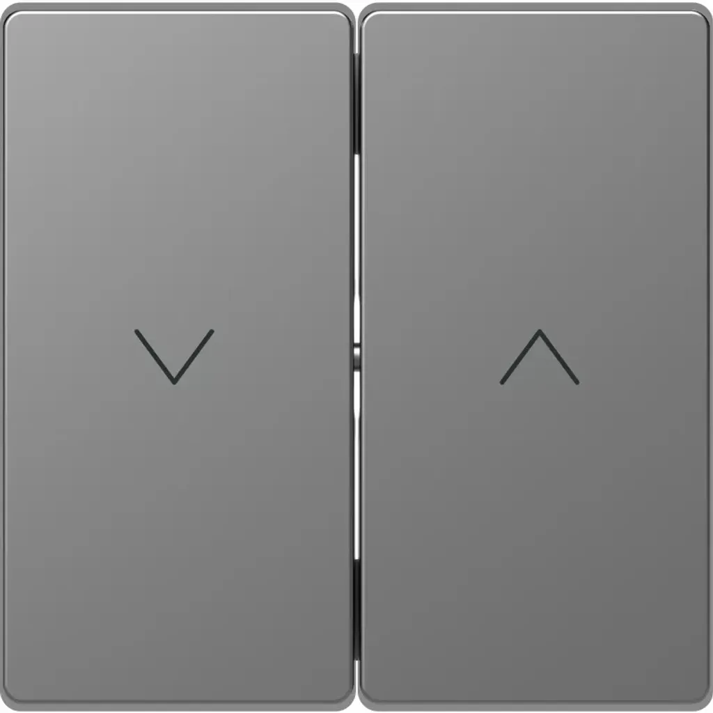 Plaque de commande Bascule Merten System M Acier Inox MEG3855-6036 Pro - 2