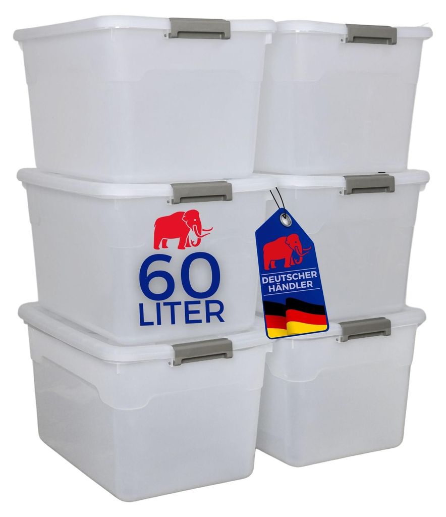 SuperSparSet 6x Aufbewahrungsbox mit Deckel & Rollen | Produktbild 