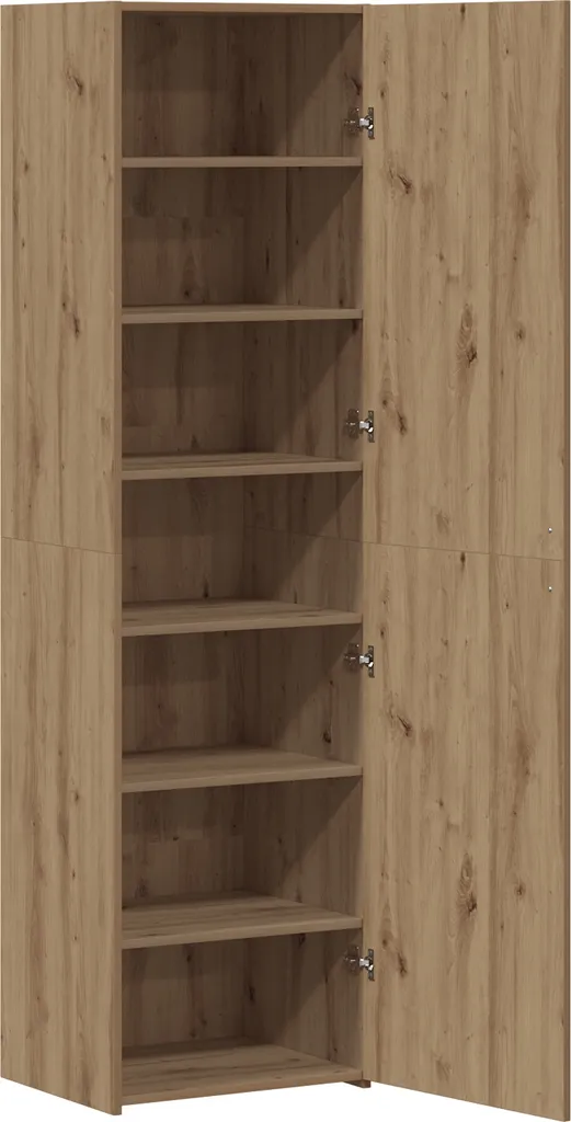 Armoire Haute de Rangement Chêne Artisan 50 cm vidaXL pour Intérieur