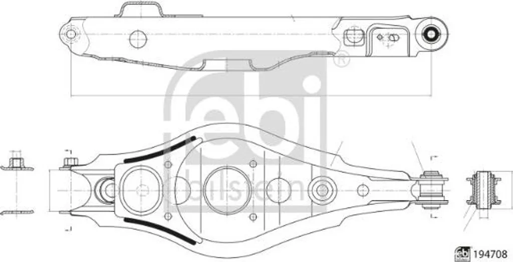 Bras de Suspension Toyota Rav 4 pour Réparation Train Avant 2.0-3.5