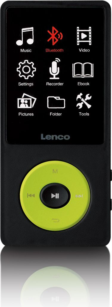 Lenco Xemio-860GN - MP3/MP4-Spieler mit Bluetooth und 8 GB internem Speicher - Grün
