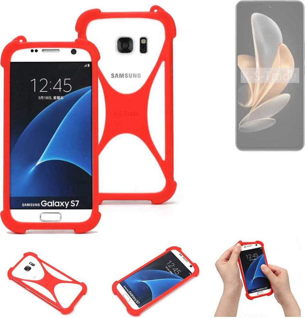 K-S-Trade Handy-Hülle kompatibel mit Vivo V30 Lite 4G Schutz-Hülle Bumper Silikon Schutz Hülle Cover Case Silikoncase Silikonbumper TPU Softcase