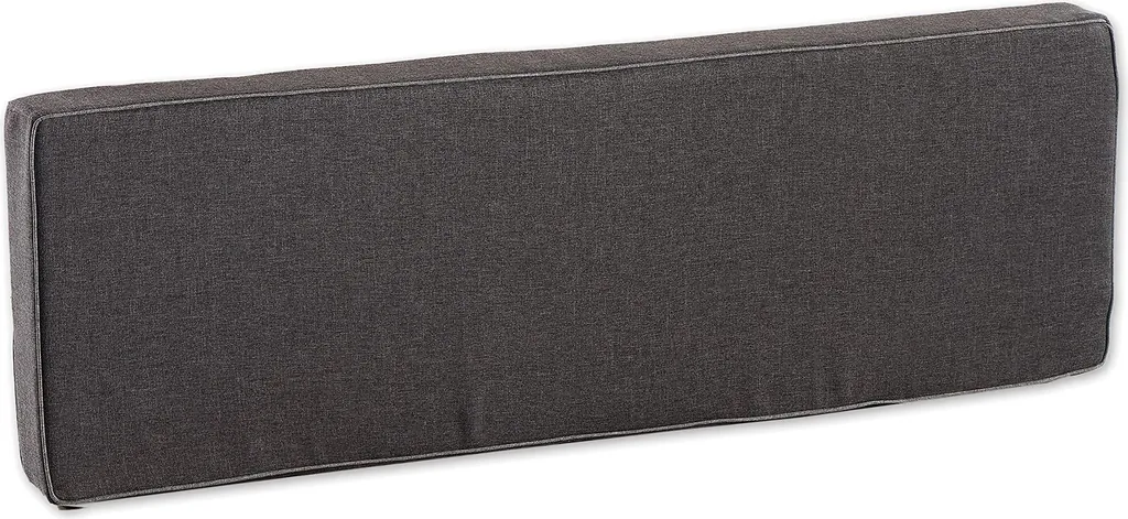 Aménager un canapé palette avec ce coussin dossier 120x60 PFK anthracite - 2