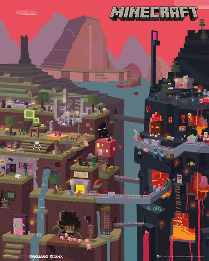 Minecraft - Mini-Poster - Mondo Immagine del prodotto 