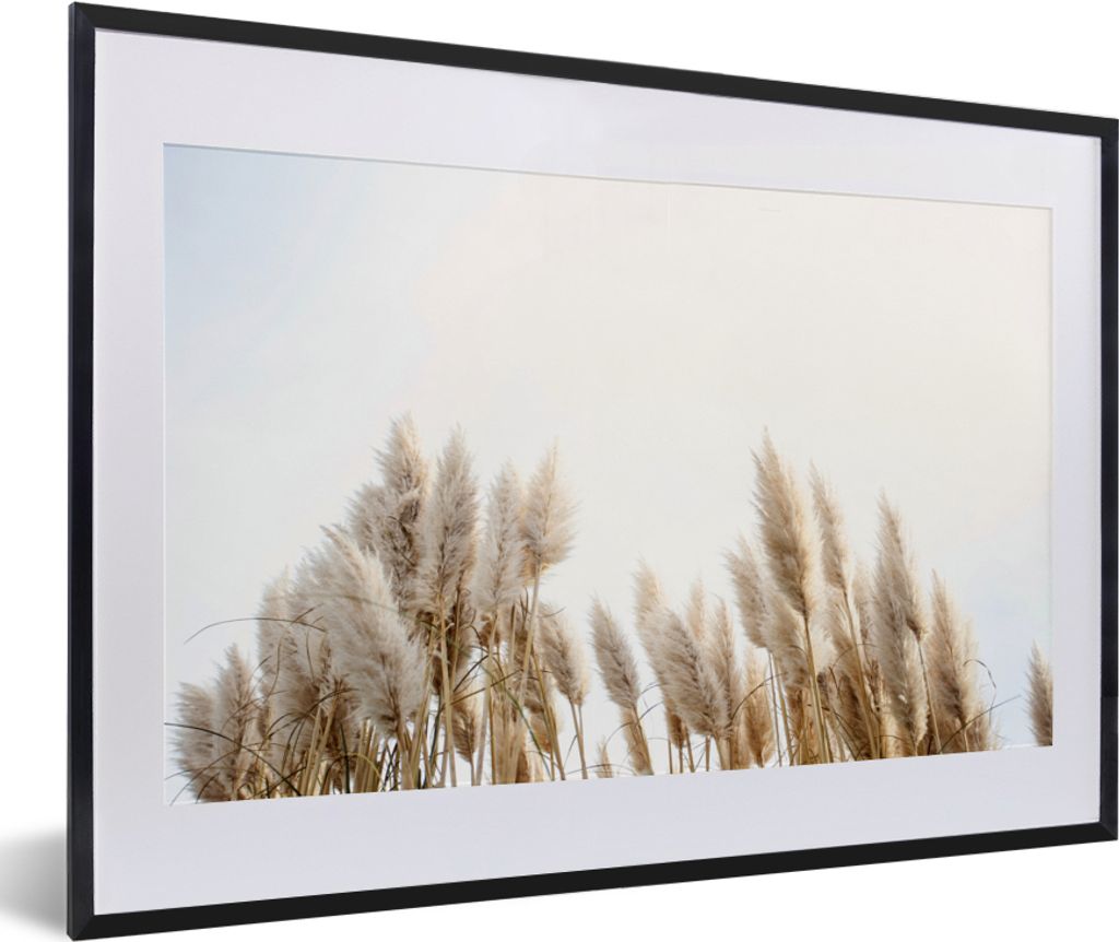 MuchoWow MuchoWow Gerahmtes Poster Körnung - Himmel - Pastell 60x40 cm - Poster mit zchwarzem Bilderrahmen - Schlafzimmer - Plakat in Rahmen -...