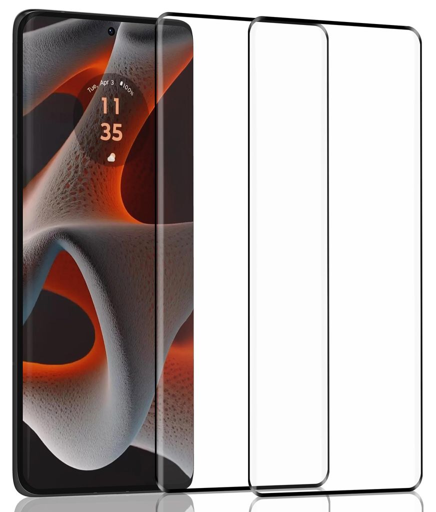 2-Pack Motorola Edge 50 Pro Displayschutzfolie - Gehärtetes Produktbild 