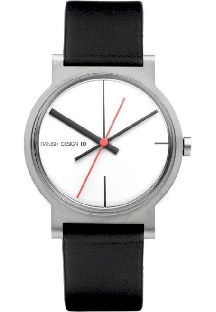Danish Design IQ12Q909 Herren Armbanduhr Edelstahlgehse mit Lederarmband
