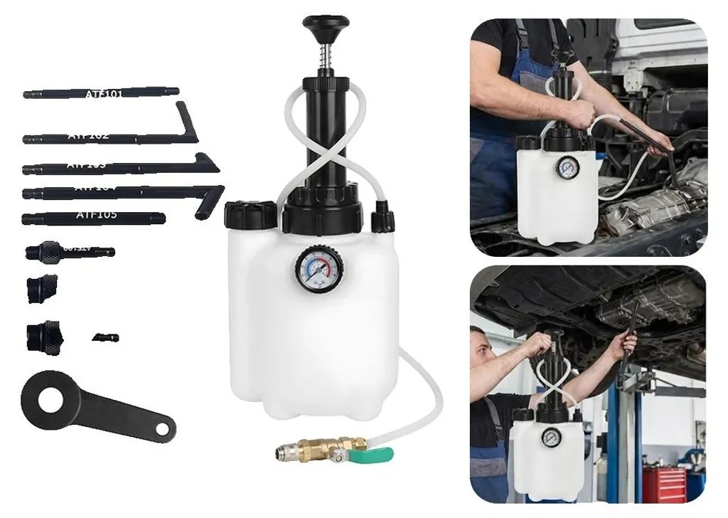 Extracteur de fluides manuel 3 litres polyvalent pour entretien mécanique