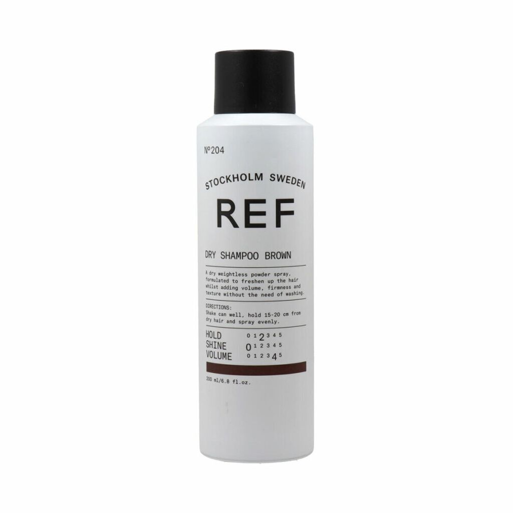 REF Dry Shampoo Brown N°204 trockenes Shampoo für dunkles Haar 200 ml