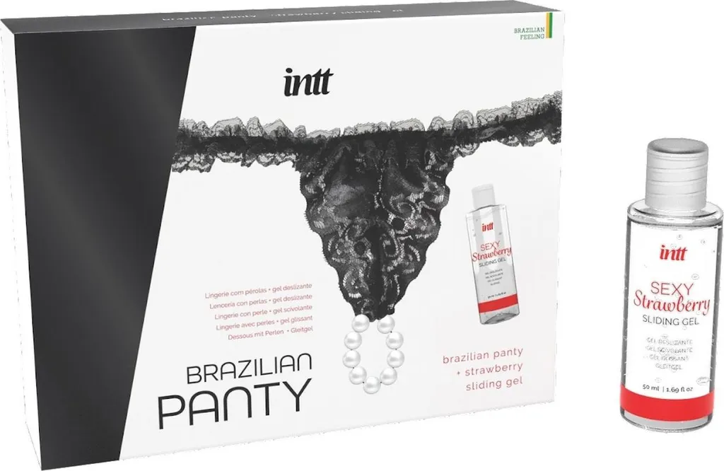 Lingerie Invisible Noire Zestaw Brazilian Panty pour Tenues Ajustées