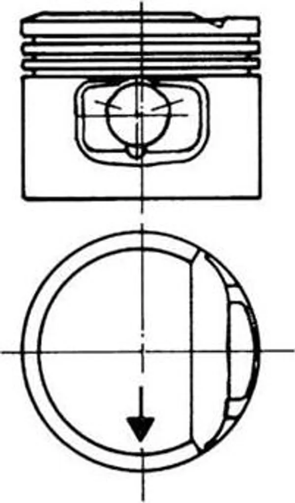 Piston 93117610 KOLBENSCHMIDT OE 27107081 en alliage haute résistance