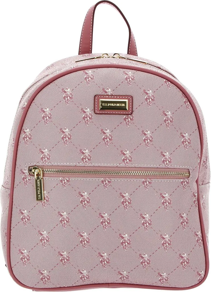 Sac à dos de ville Hampton U.S. POLO ASSN. rose pastel tendance