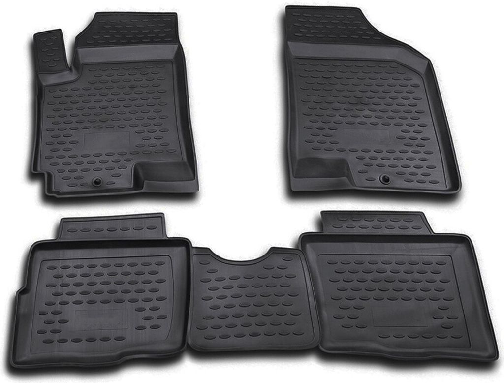 ELEMENT Gummi-Fussmatten 3D kompatible mit KIA Soul, 2008-2014, 4 tlg.