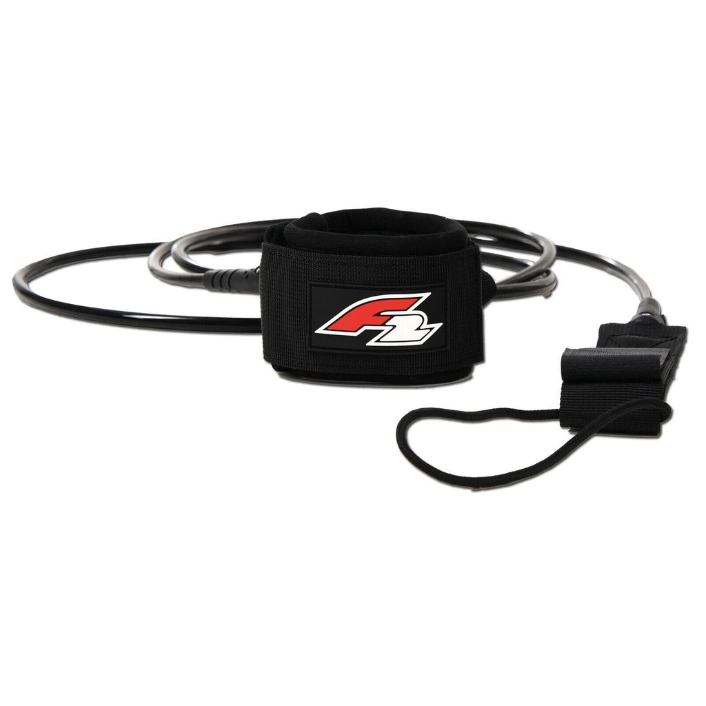 F2 Stand Up Paddling Leash Fuß Straight Leash Schwarz 2024/25