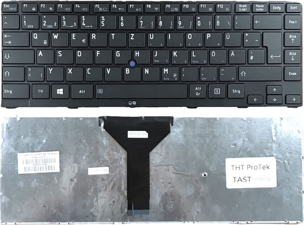 DEUTSCHE - Schwarz Tastatur Keyboard mit Mausstick kompatibel für Toshiba Tecra R840
