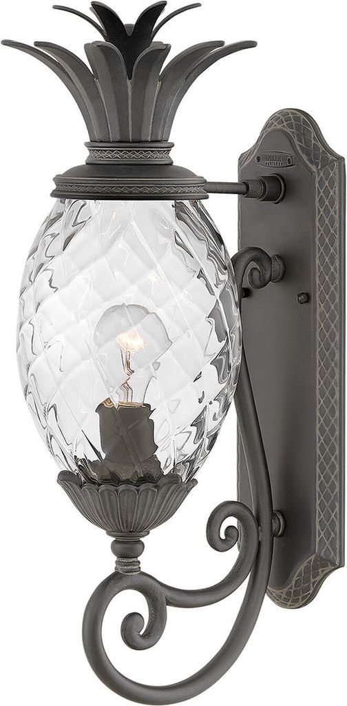 Wandlampe außen Aluminium Glas IP44 Schwarz antik E27 Klassisch Außenwandlampe