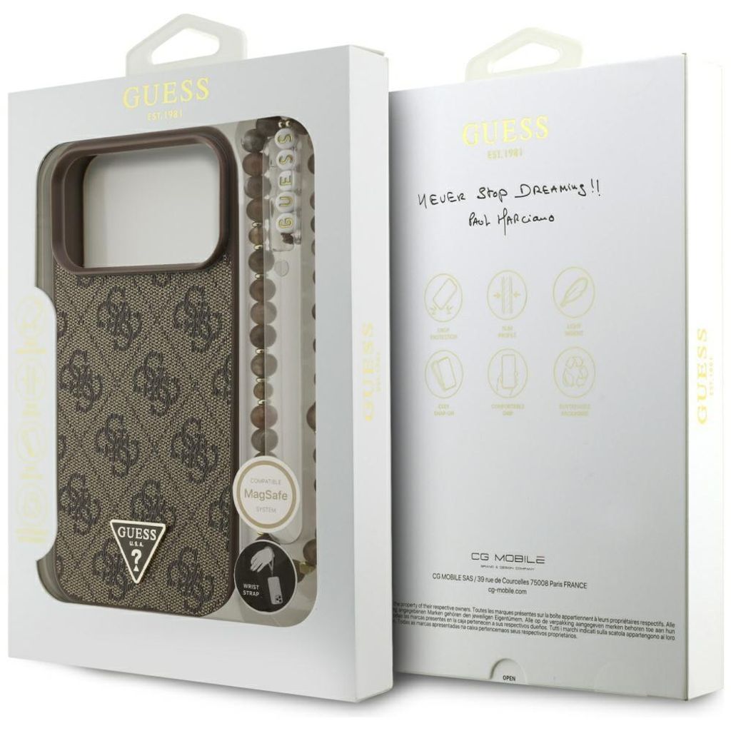 Funda Guess 4G con correa, logo triangular y tecnología Imagen del producto 