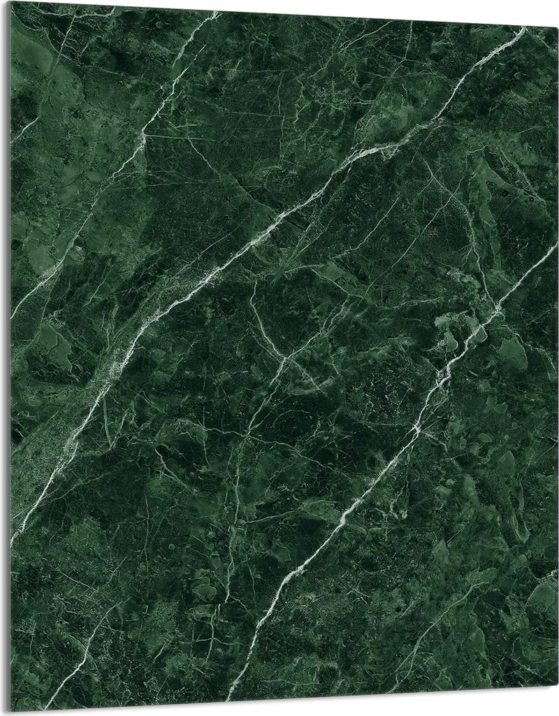 Piastra Copriforno 40x52 Vetro Temperato Effetto Marmo Verde