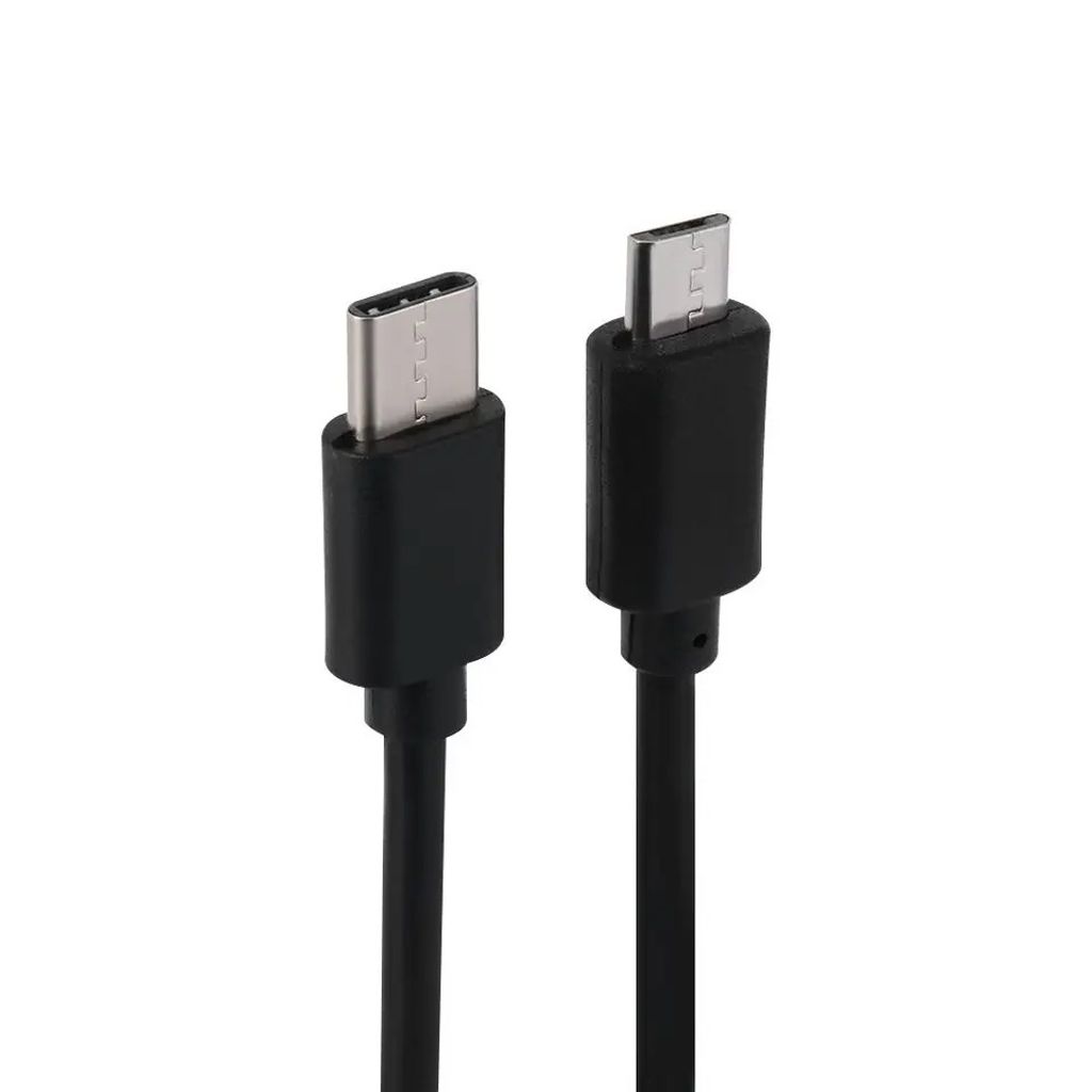 USB Type-C auf Mikro-USB Kabel Adapter USB C 30 cm Schwarz Produktbild 