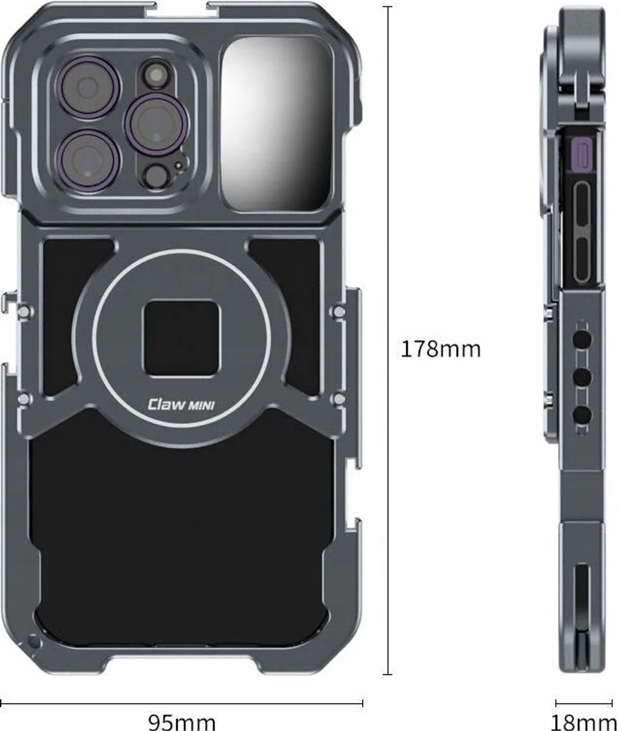 Cadre de tournage 3 ISO et 10 fixations 1/4 pour iPhone 14 PM - 4