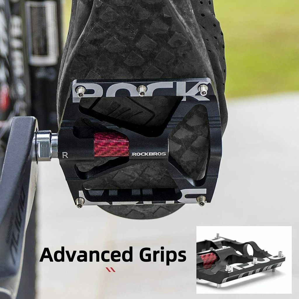 ROCKBROS Bike Pedals MTB 9/16" Pedals Road Bike Non-Slip Produktbild 4