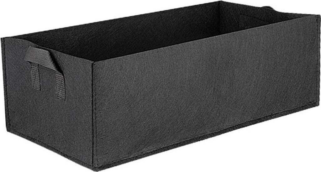 Faltbare Wachstumstasche in Decke - Schwarz