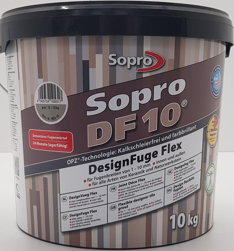 Sopro DF 10 Tiles 10 kg Designová spárovací hmota Spárovací Obrázek produktu 