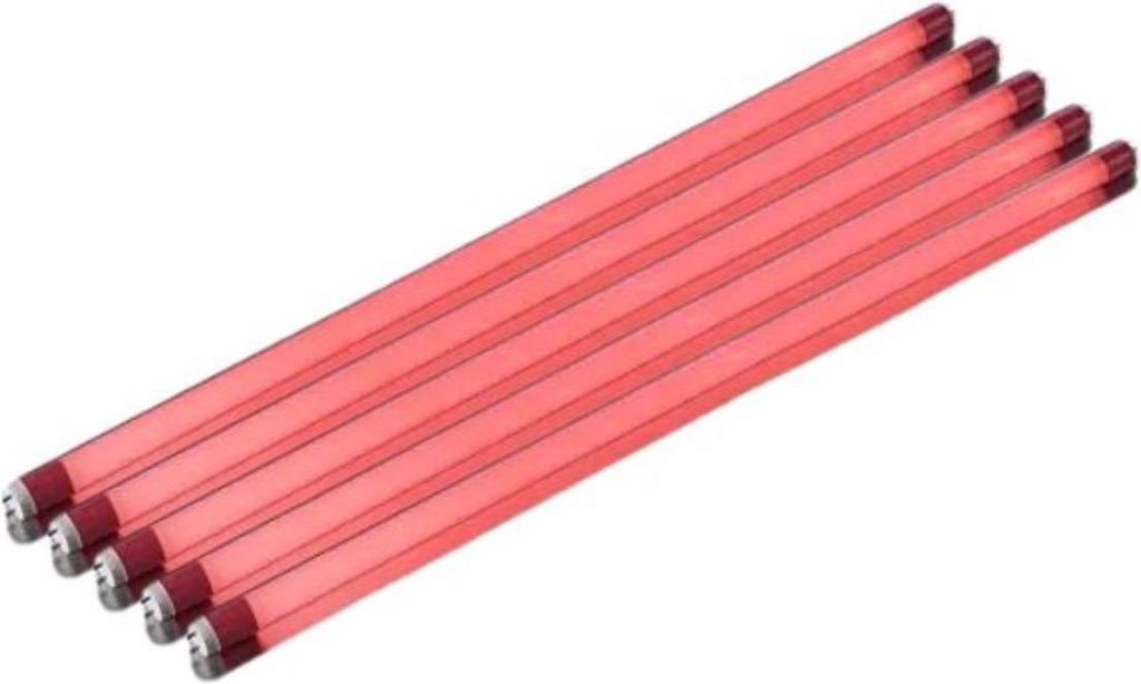8961 LED Röhre 5erPack 230 Volt 24W T8 150cm 2500 Lm Kunst. Rot