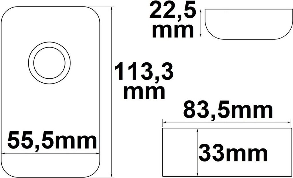 ISOLED 112322 Wireless Touch RGB PWM-Dimmer mit Funk-Fernbedienung Flat, 12-24V DC 3x6A