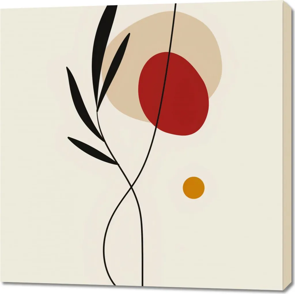 Quadro 90x90 cm Essenza Przerysu | L'essenza del disegno per Arredo Moderno
