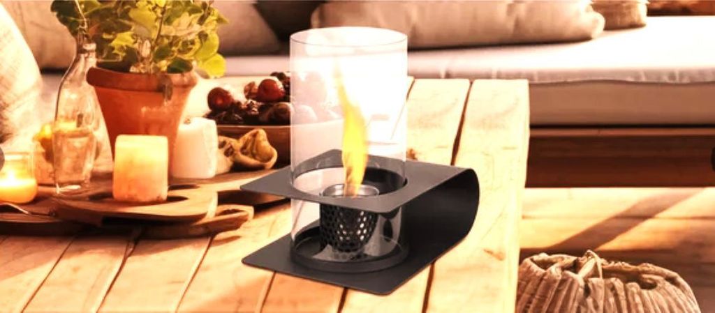 Tepro Feuerstelle mit Glasaufsatz rund Produktbild 