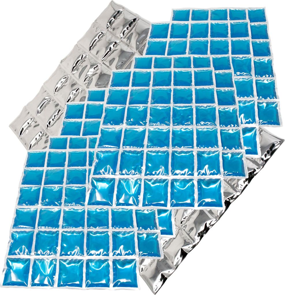 ToCi Kühlmatte | Großes Gel-Kühlkissen mit 30 Kühlzellen | Flexibles Eispack Kühlement Kühlkompresse Kühlakku | Kühlmanschette einzeln und ...