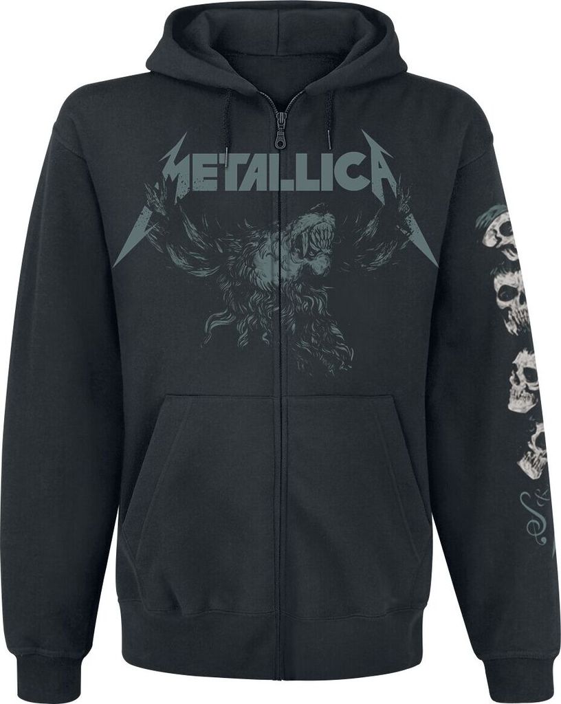 Metallica Kapuzenjacke Herren S&M2 - Skull schwarz XXL