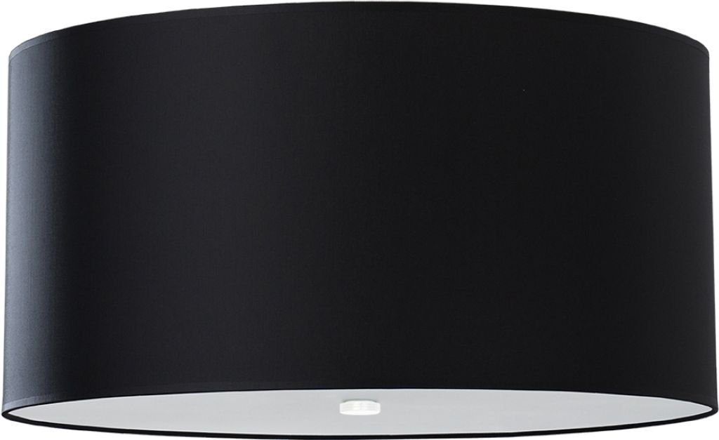 Kronleuchter OTTO 50 schwarz 5xE27 15W Stoff/Glas/Stahl 30x50x50cm Sollux Lighting