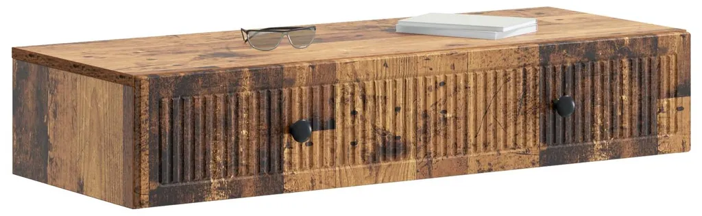 Table d'appoint murale pour entrée étroite console en bois de récup