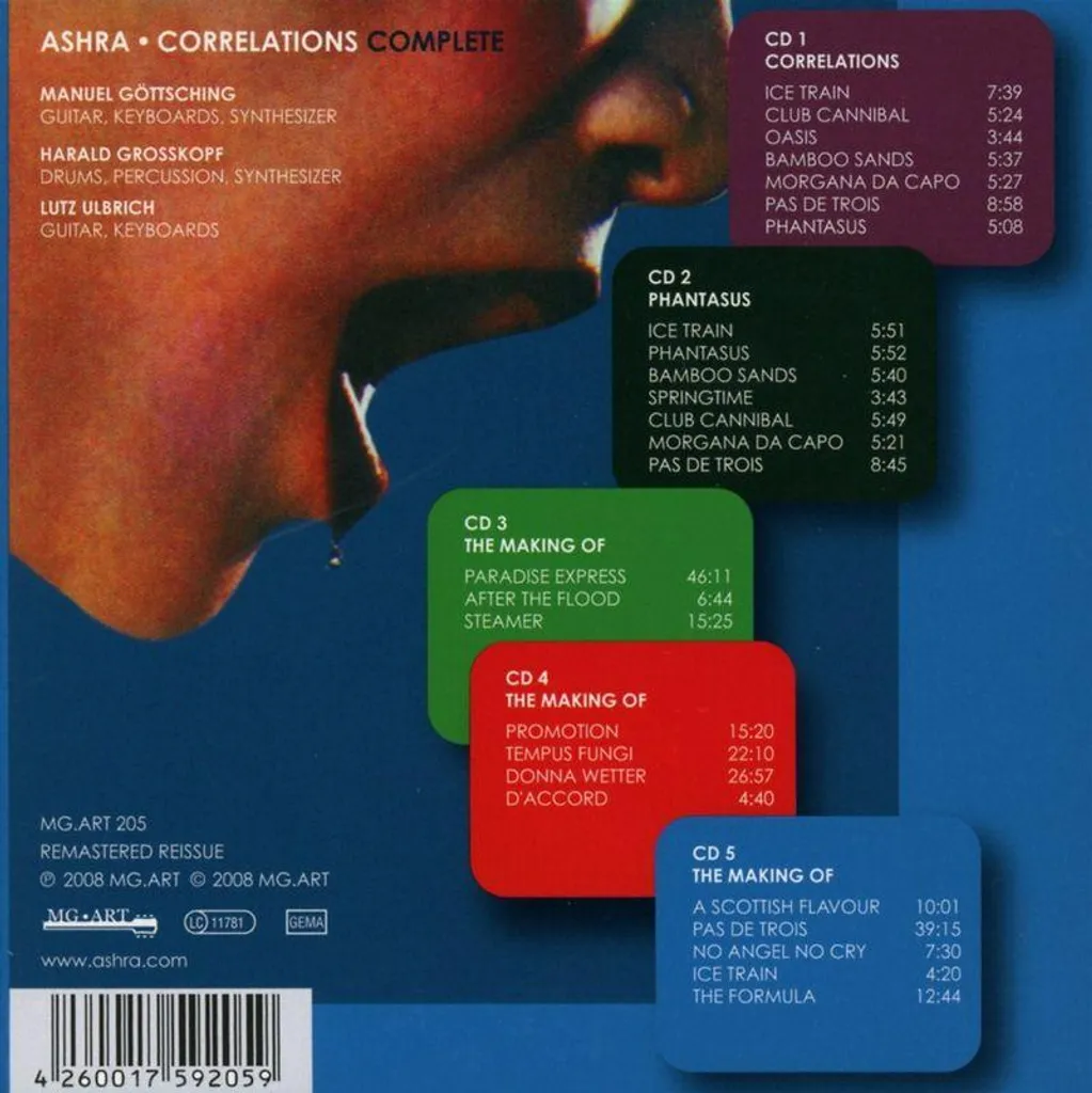 Édition Deluxe Ashra Correlations 5CD audio remasterisé haute définition - 2